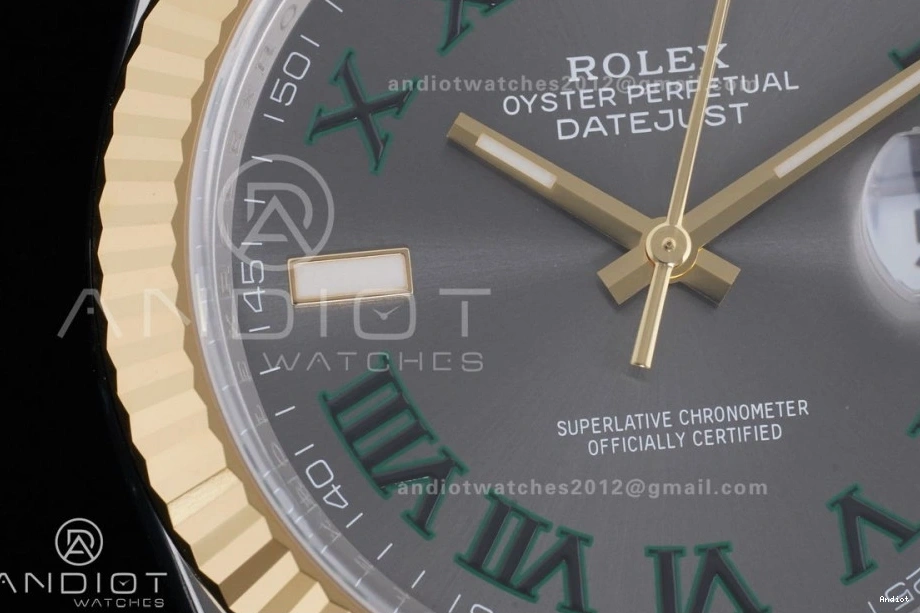 904L Best Dial Green 126333 Power Edition on Jubilee Marker Hours Roman 41 1:1 SS Gray YG Steel Bracelet (72 SH3235 Reserve) DateJust Clean 0518